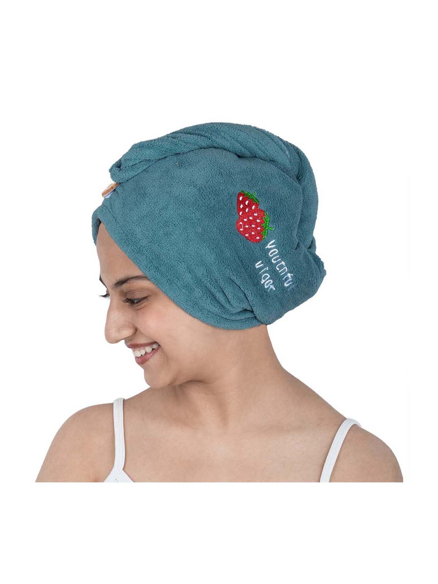 Streak Street Microfiber Hair Wrap Towel Strawberry Lagoon