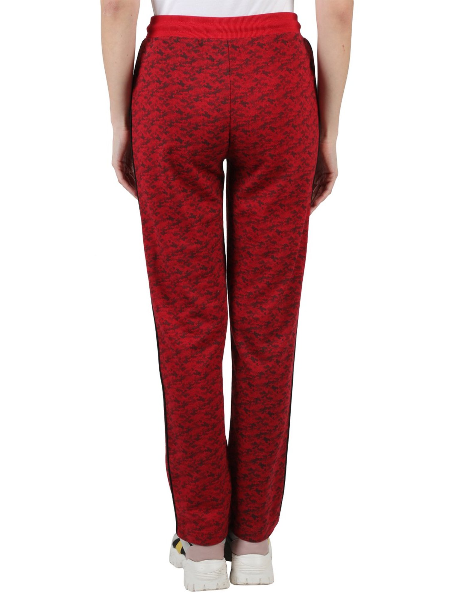 Monte Carlo Red Printed Trackpants