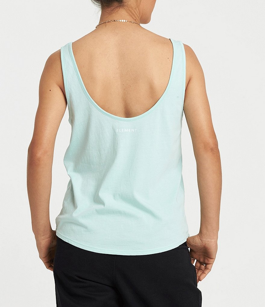 Element Branded Low Graphic Scoop Neck Tank Top