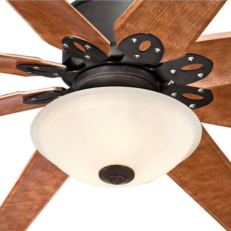 52" LED Antique Crystal Lighted Ceiling Fan White/Champagne - River of Goods