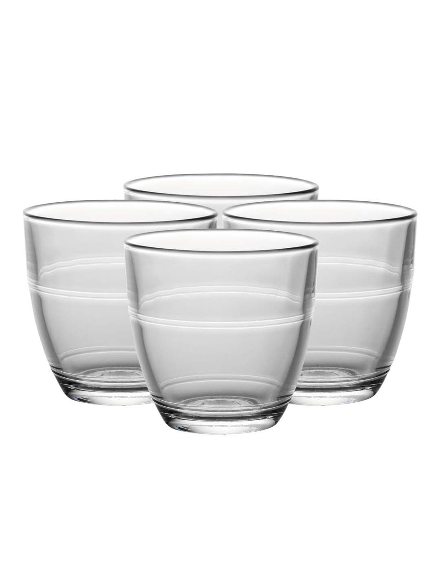 Duralex 'Gigogne' Transparent Glass 18.5 cm Tumbler (0.16 L) - Set of 4