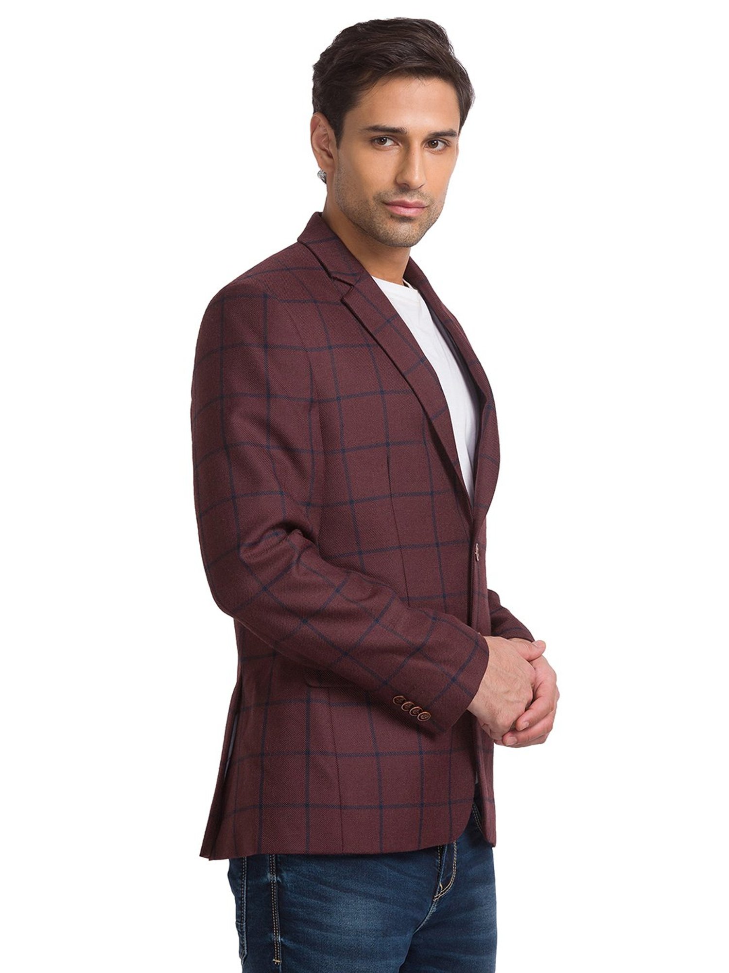 Vastramay Black Regular Fit Blazer