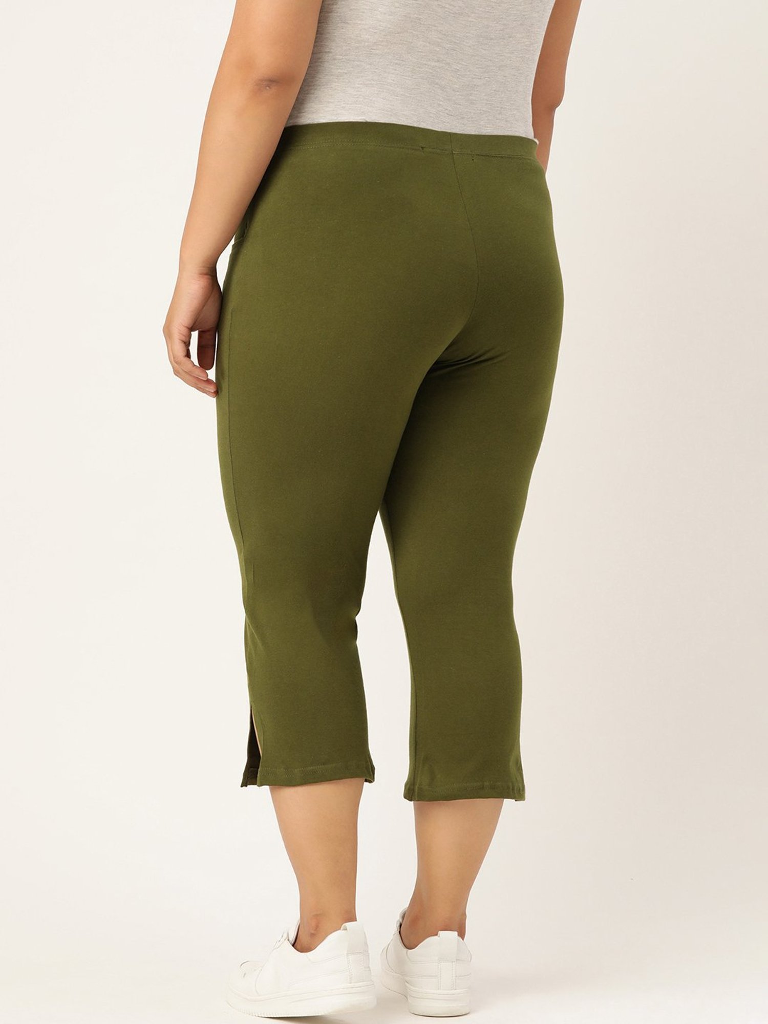 theRebelinme Green Cotton Capris