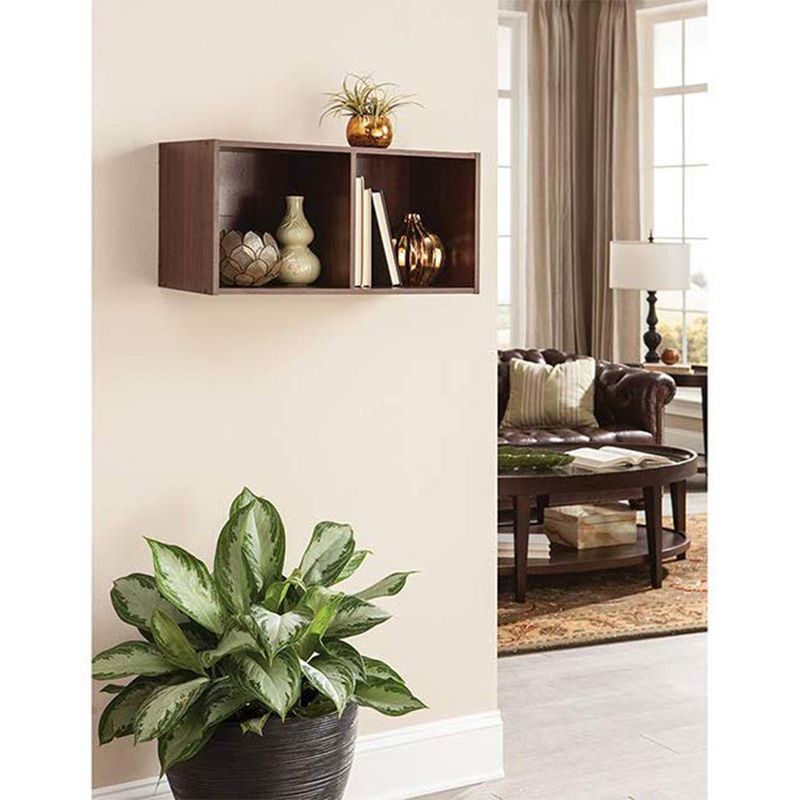 ClosetMaid 102300 Decorative Stackable or Hung-able 2-Cube Cubeicals Closet Organizer Storage, Dark Cherry (2 Pack)