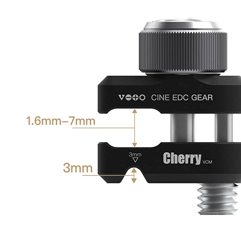 Camera Cage Cable Clamp Aluminum Cherry Cable Management Lock Clip for DSLR Cables and Camera Cage