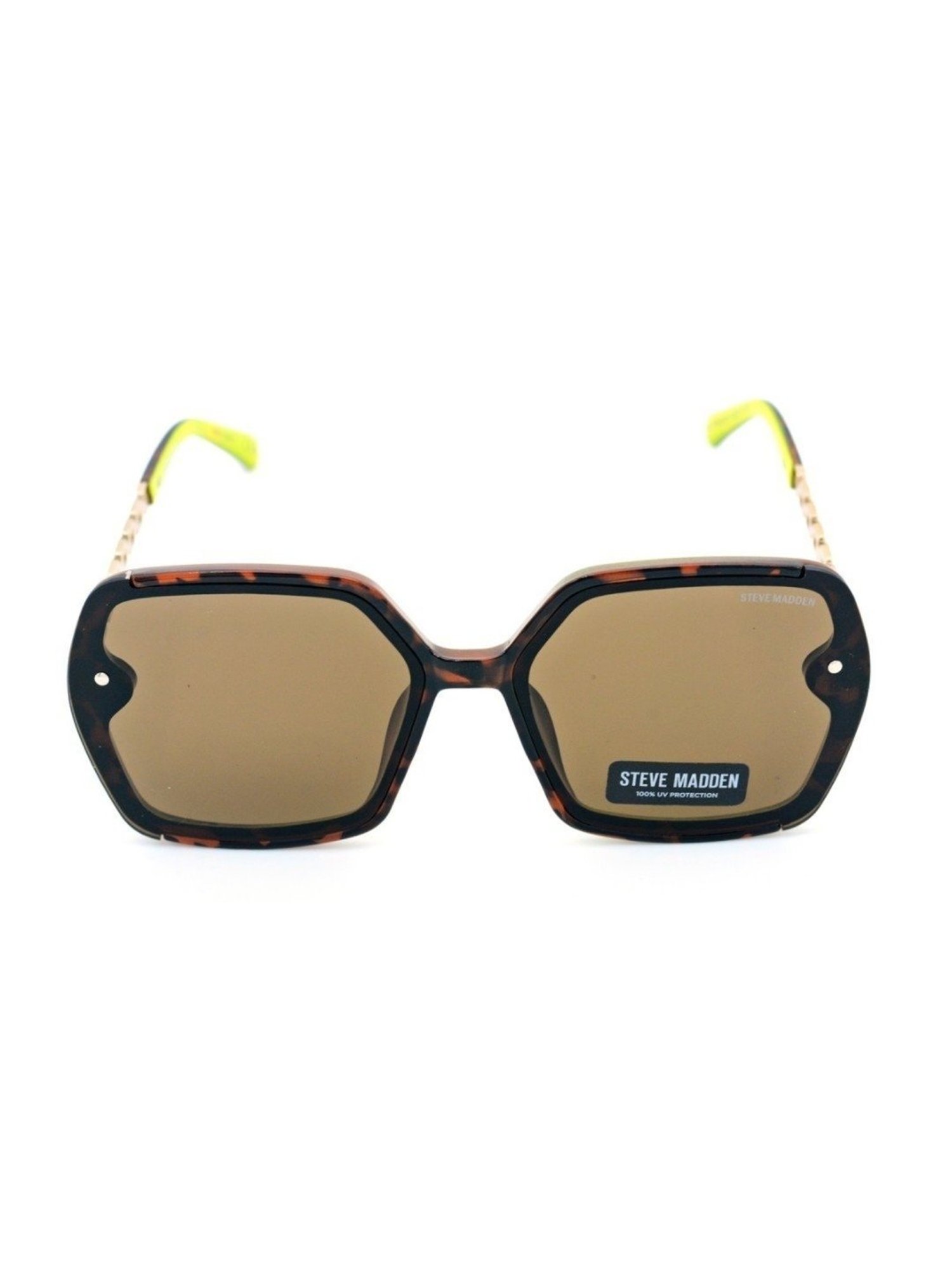 STEVE MADDEN Grey Square UV Protection Sunglasses for Women