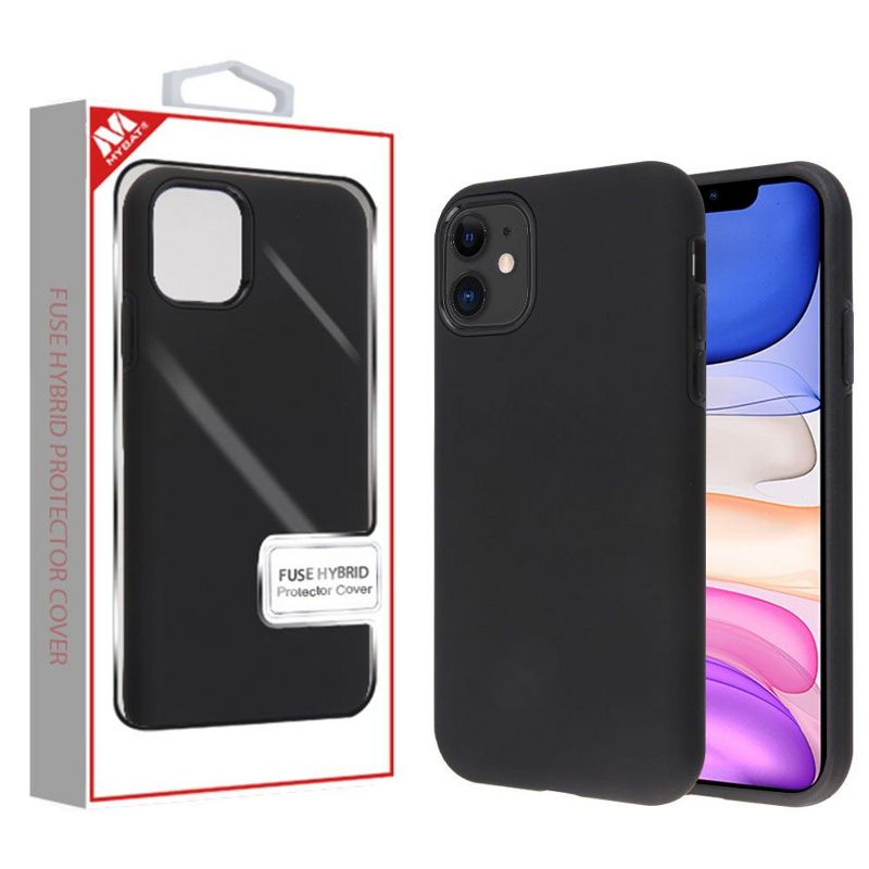 Valor Fuse Hard Dual Layer TPU Cover Case For Apple iPhone 11 - Black