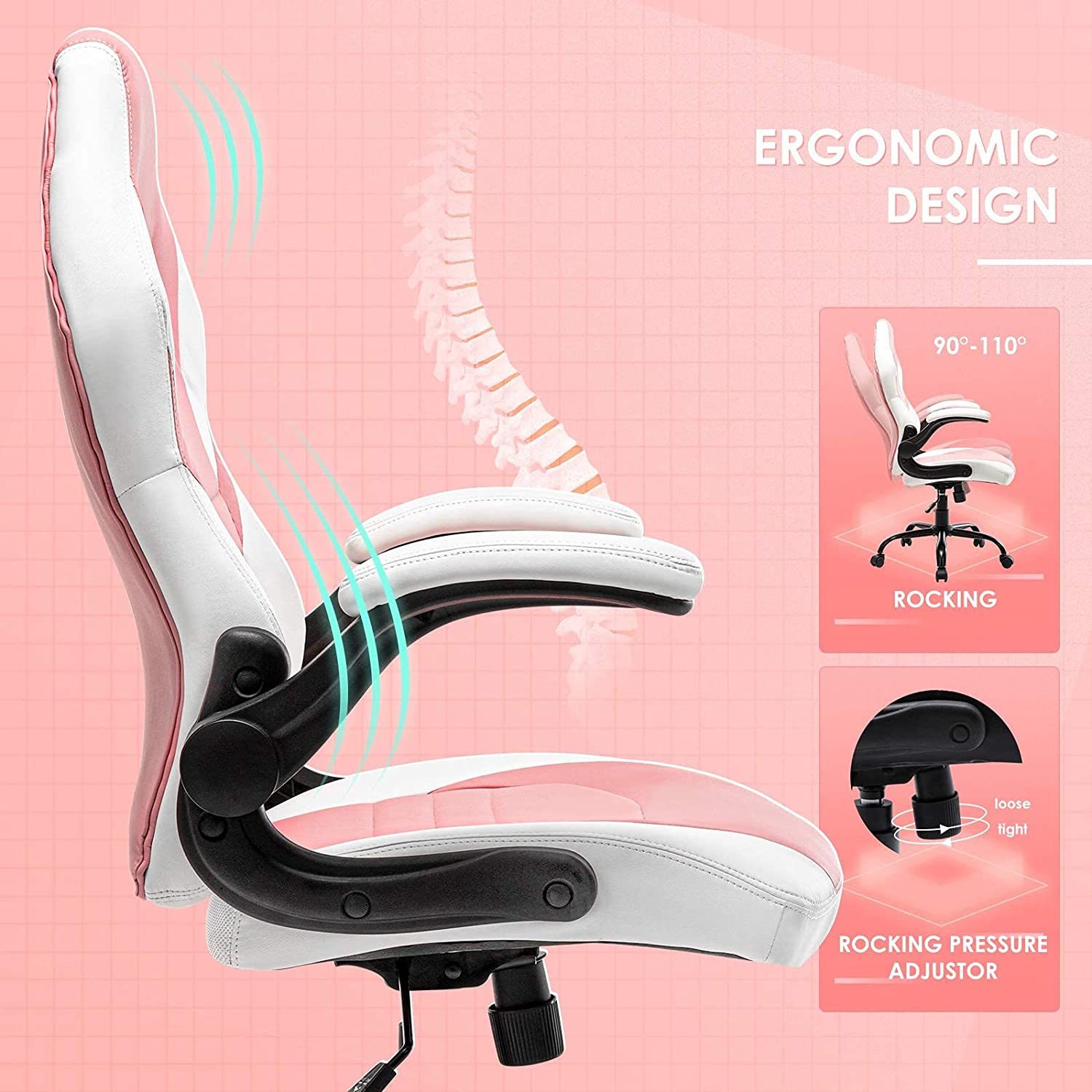 STARSPACE Cost-effective Gaming Chair Durable And Comfortable Ergonomic Adjustable Racing Game Desk Chair