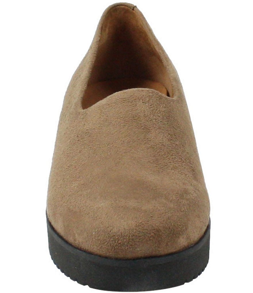 Donald Pliner Pelham Neoprene Mixed Leather Slip-On Wedge Sneakers