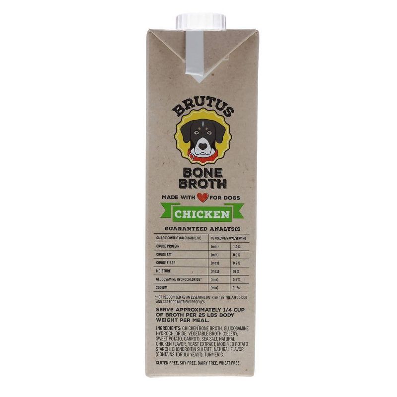 Brutus Bone Broth Hip & Joint Formula Wet Dog Food Supplement Chicken - 32oz