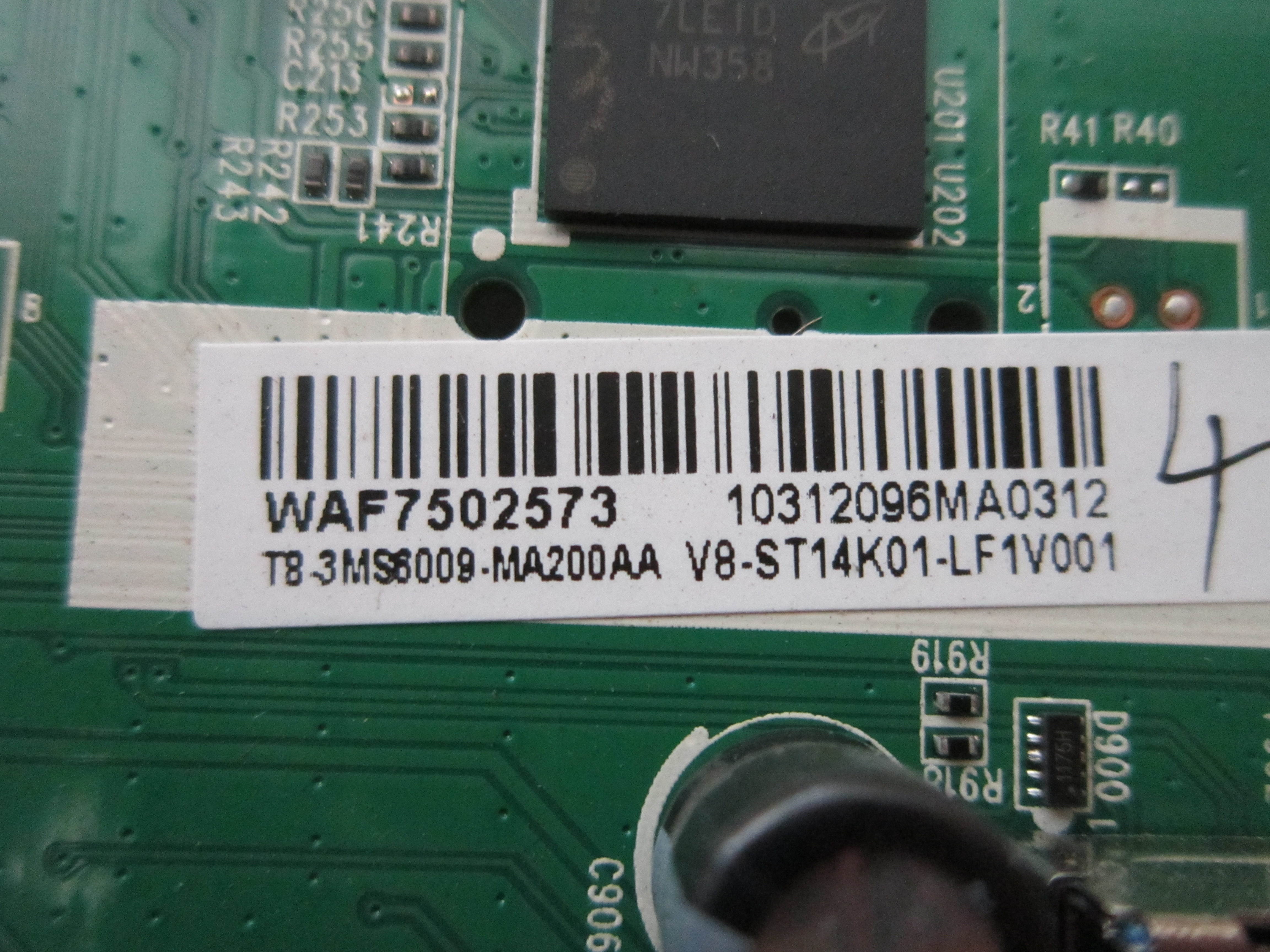 Insignia NS-32DR310NA17 Main Board (40-MT14A1-MAE2HG) T8-3MS6009-MA20