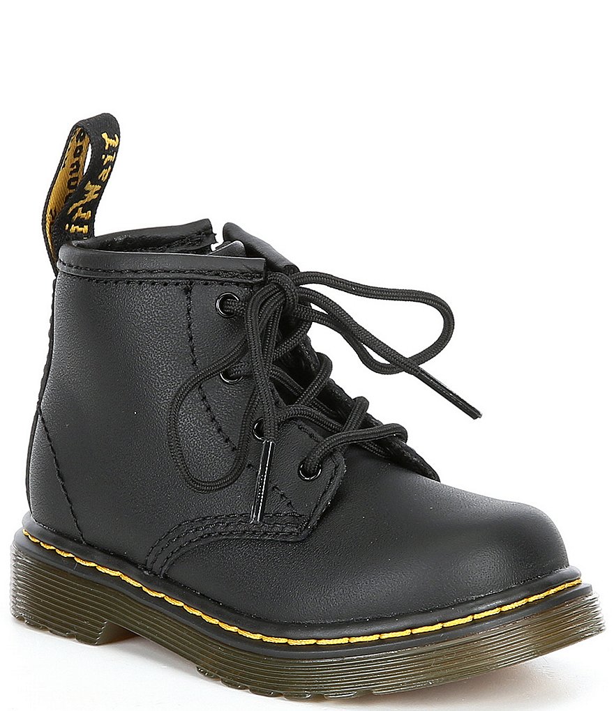 Dr. Martens Kids 1460 Softy T Leather Lace-Up Combat Boots (Infant)