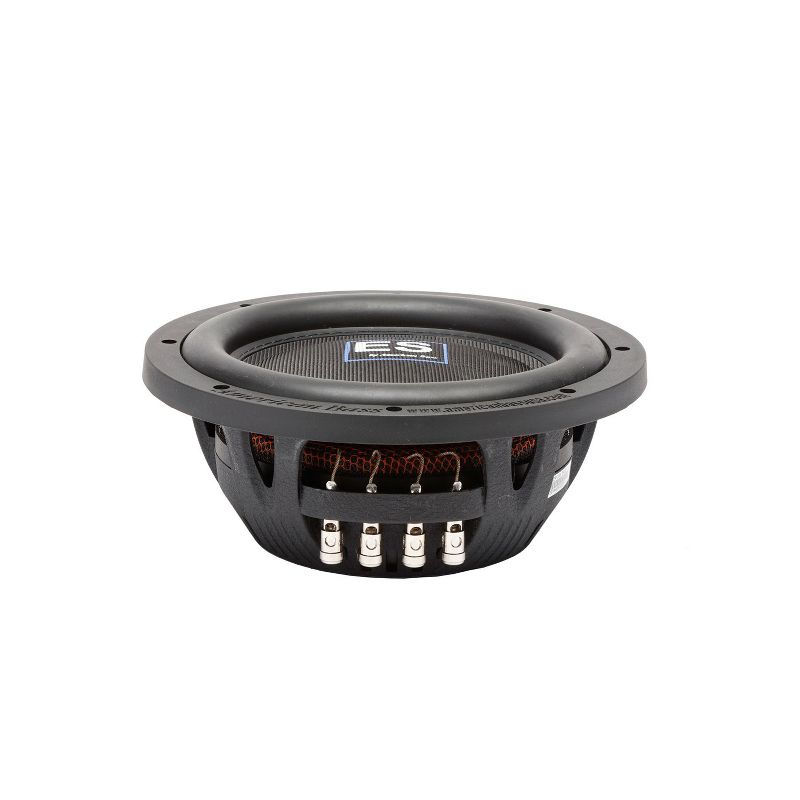 American Bass ES 1044 10 Inch Slim Cast Basket Dual 4 Ohm 1000 Watt Max 500 Watt RMS Power Subwoofer with PVC Gasket Ring and Rubber Surround