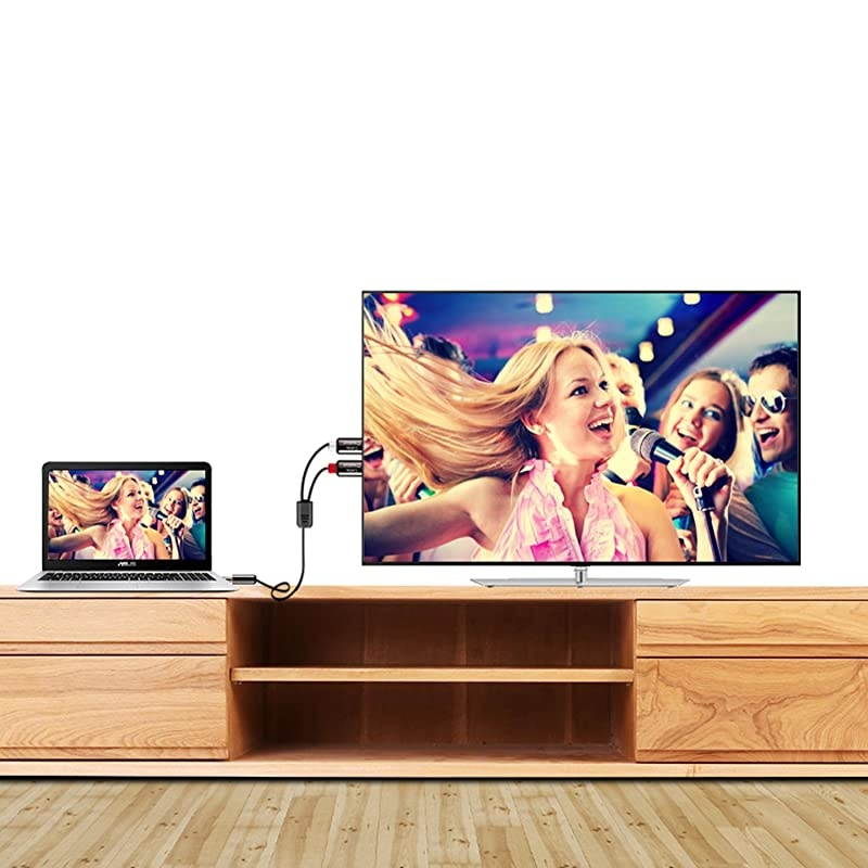 3.5mm to RCA Cable [5FT],  3.5mm Male to 2RCA Male Stereo Y Splitter RCA Cable for Echo Dot, Smartphones, MP3, Tablets, Stereo Receiver, Car, Speakers, HDTV and More, 1.5 Meter