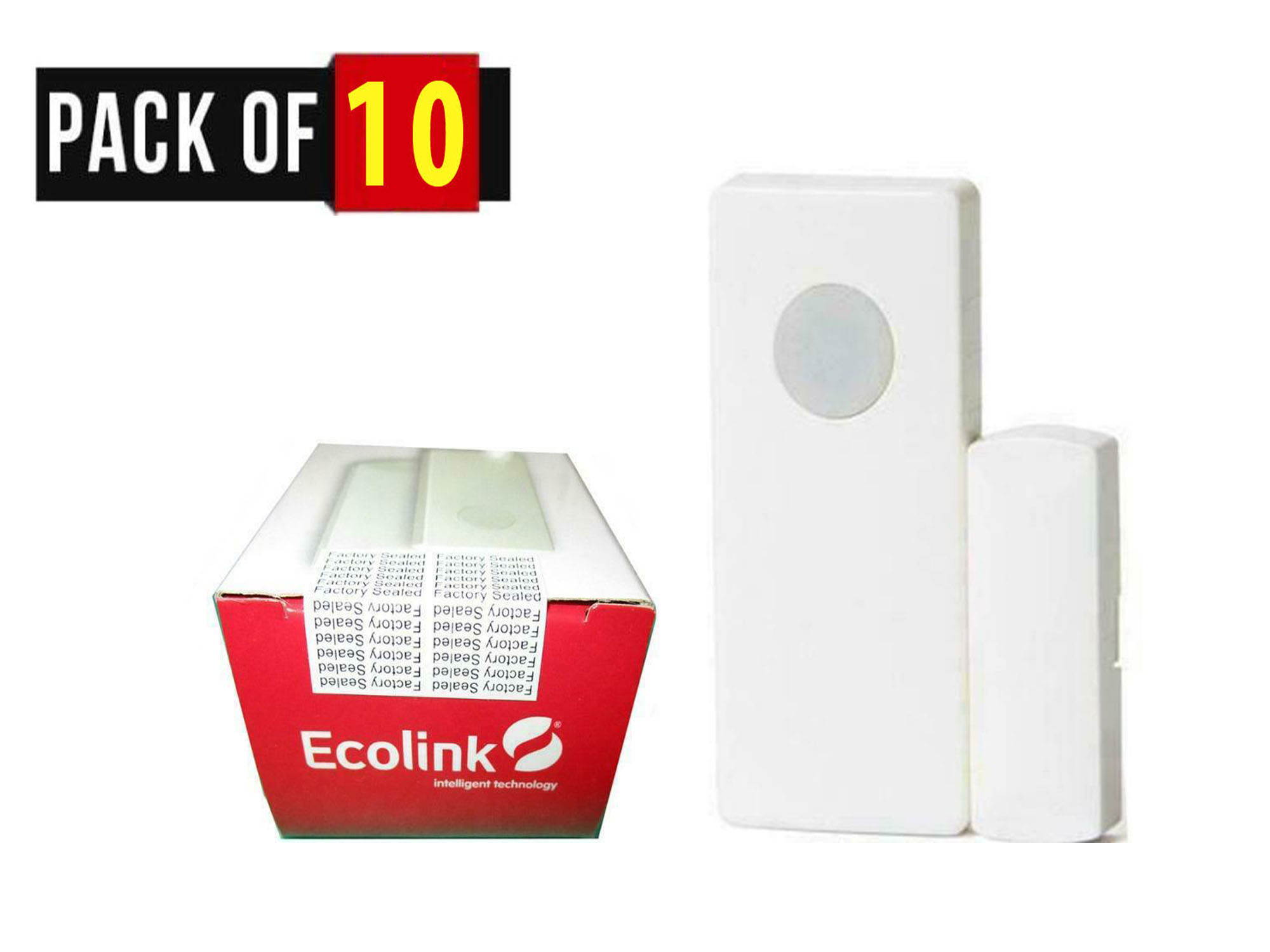 Lot 10 of New Ecolink WST-212 Honeywell Comp Z-Wave Wireless Door Window Sensor With Local Bypass