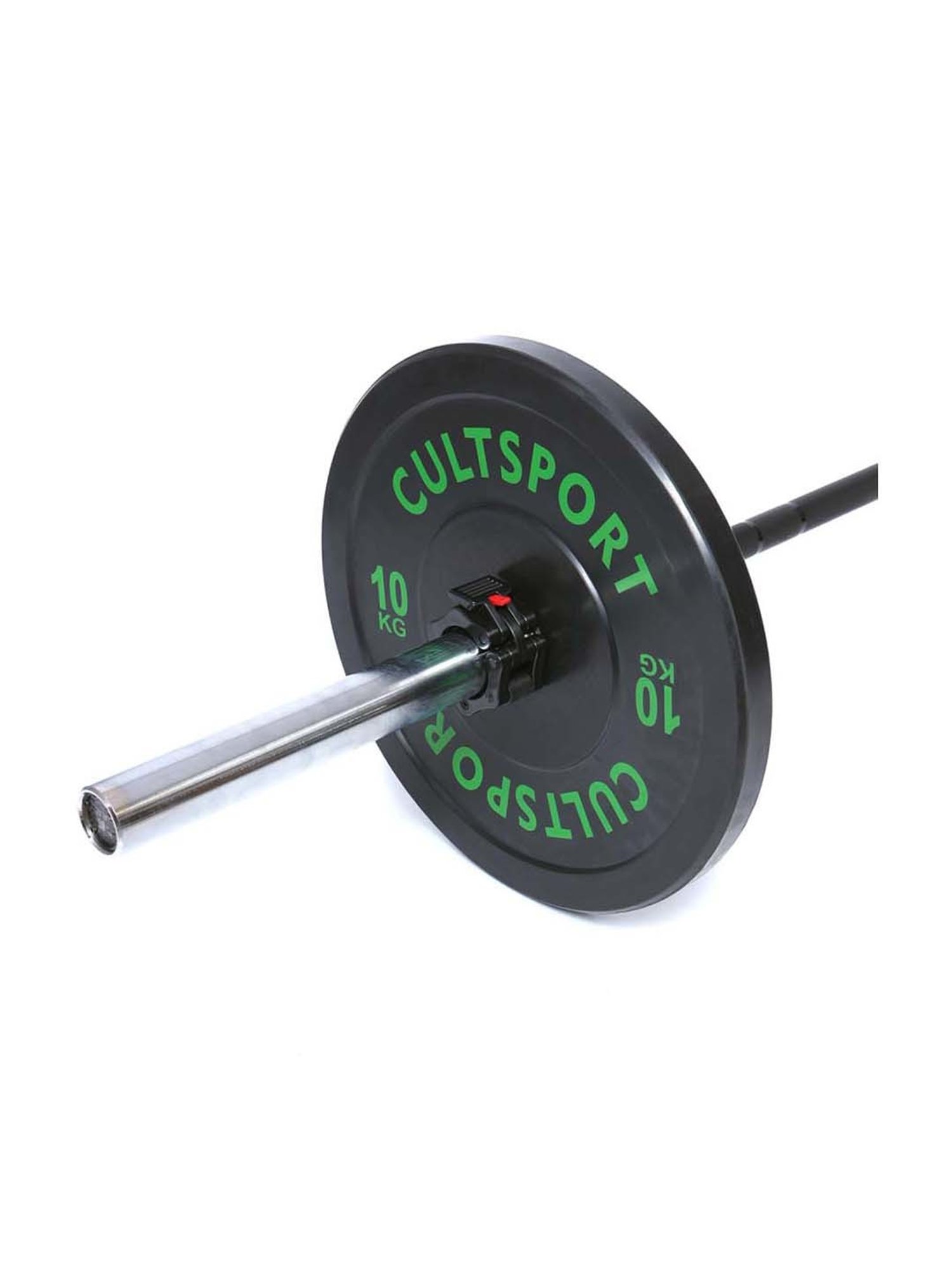 Cultsports Black Cast Iron Bumper Plate with Rubber Coating (10kg x 2)