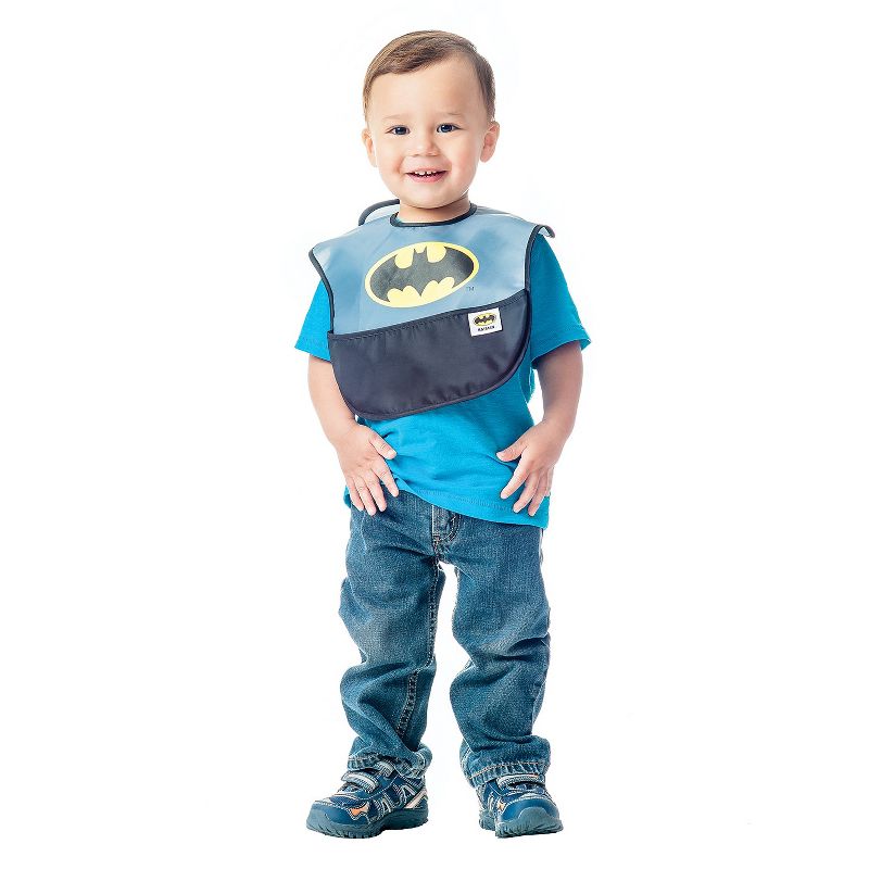 Bumkins DC Comics Batman and Superman Waterproof SuperBib 2pk