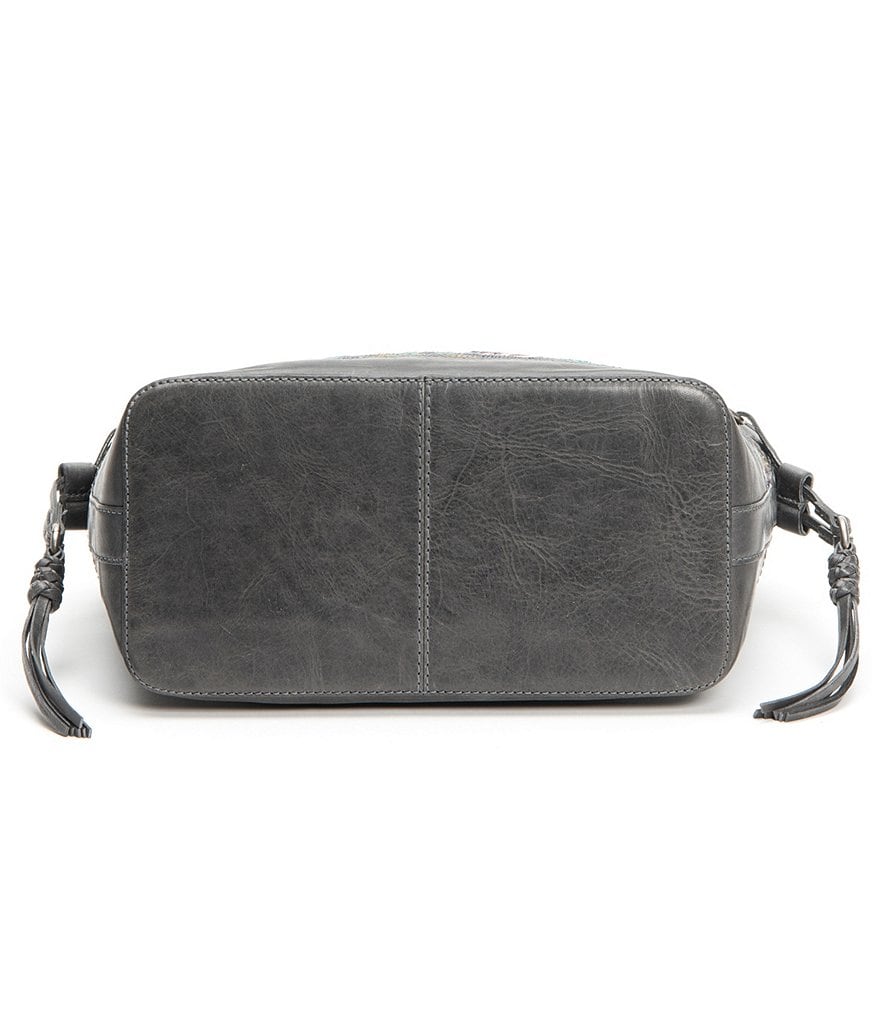 Frye Melissa Floral Embroidery Carryall Tote Bag