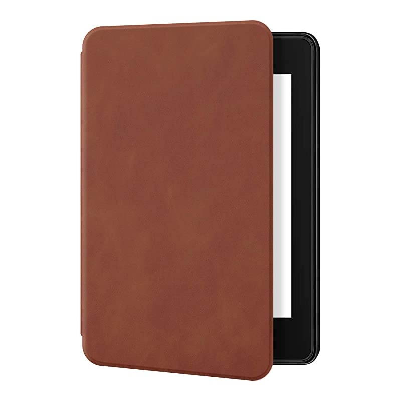 Skin Touch Feeling Case for Kindle Paperwhite 2018 Durable Soft Artificial Leather Cover with Auto WakeSleep Fits  The Latest Kindle Paperwhite Case 10th Generation2018K10 Brown