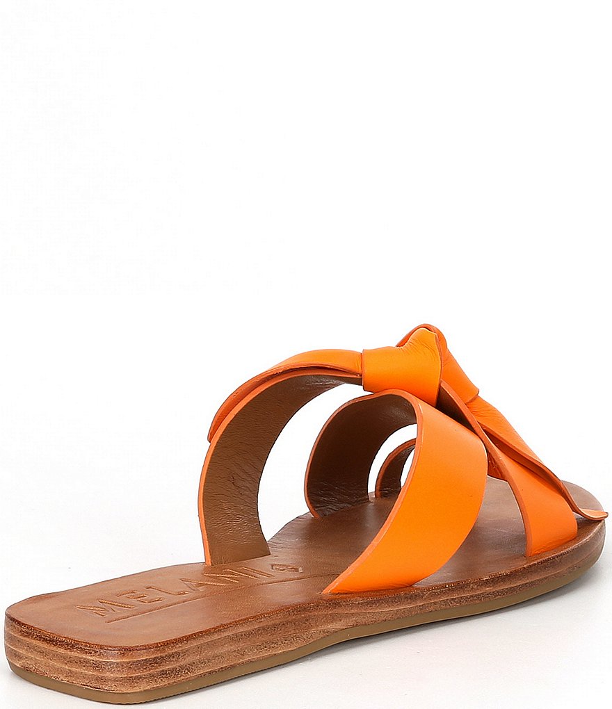 Antonio Melani Loyren Knotted Leather Thong Flat Sandals