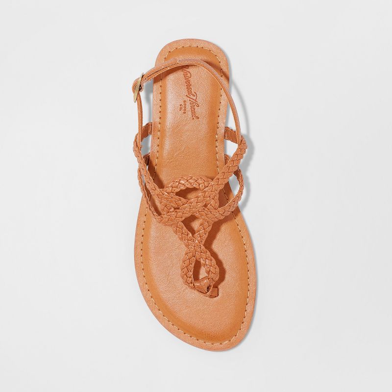 Women's Hartley T Strap Thong Sandals - Universal Thread™ Black 9