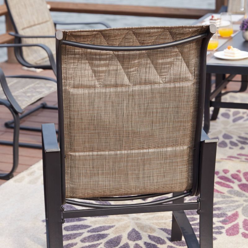 6pc Steel Patio Dining Sets Gray - Lokatse