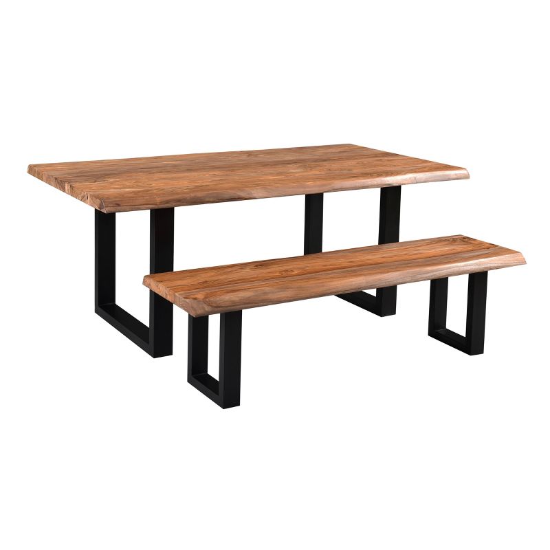 Brownstone11 Natural Edge Dining Table Brown - Treasure Trove Accents