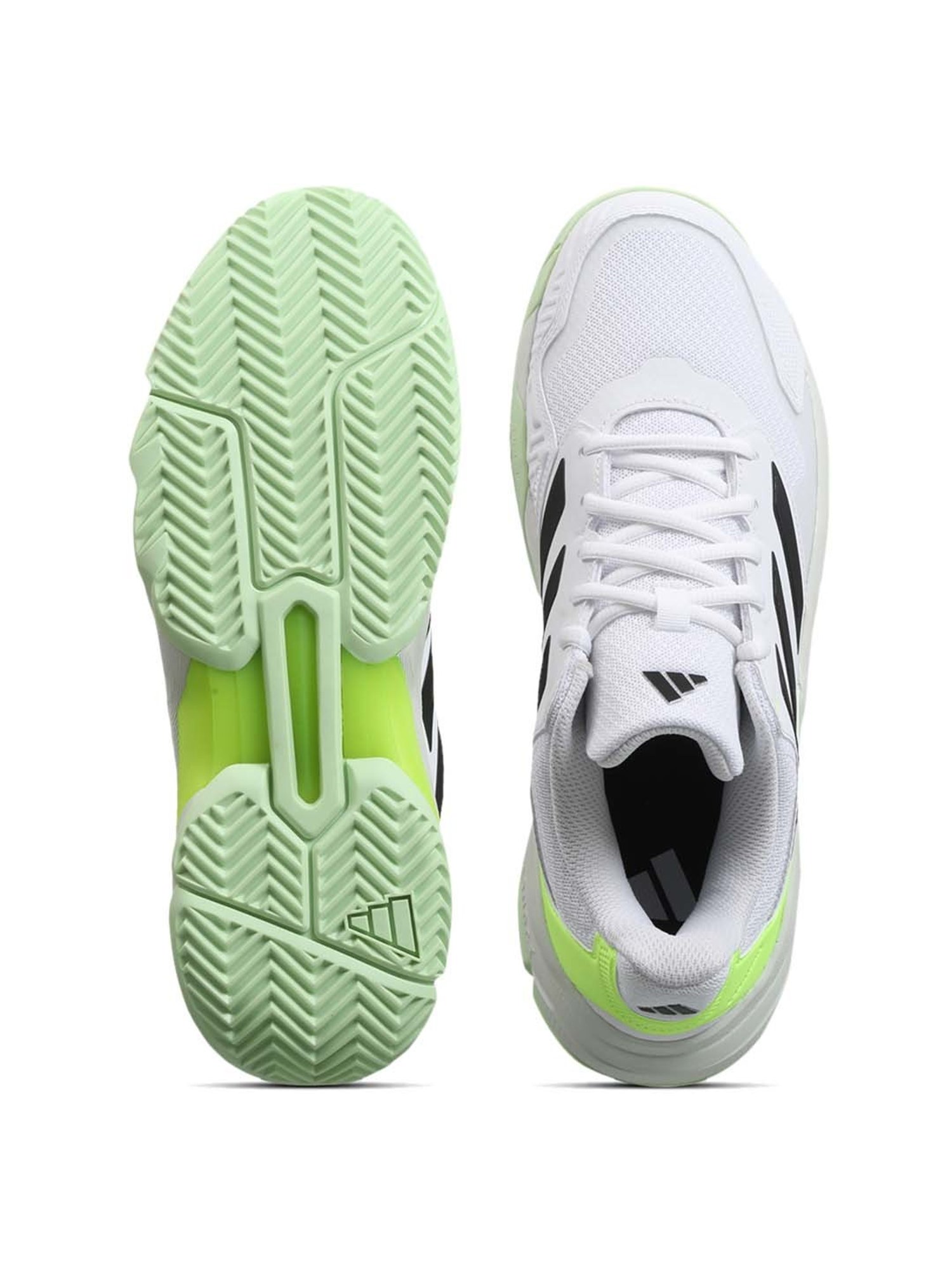 Adidas Men's CourtJam Control 3 White Tennis Shoes