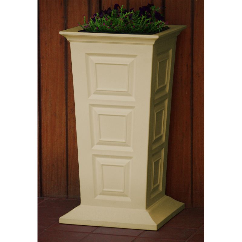 Good Ideas Savannah Outdoor Weatherproof Large Self Watering Colonial Planter, Khaki