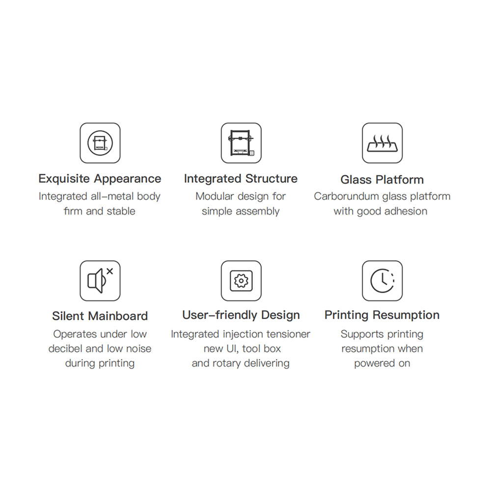 Creality Ender 3 V2 Upgraded 3D Printer with Silent Motherboard Meanwell Power Supply Carborundum Glass Platform and Resume Printing 220x220x250mm FDM(Fused Deposition Molding) PLA/PETG/ABS/TPU