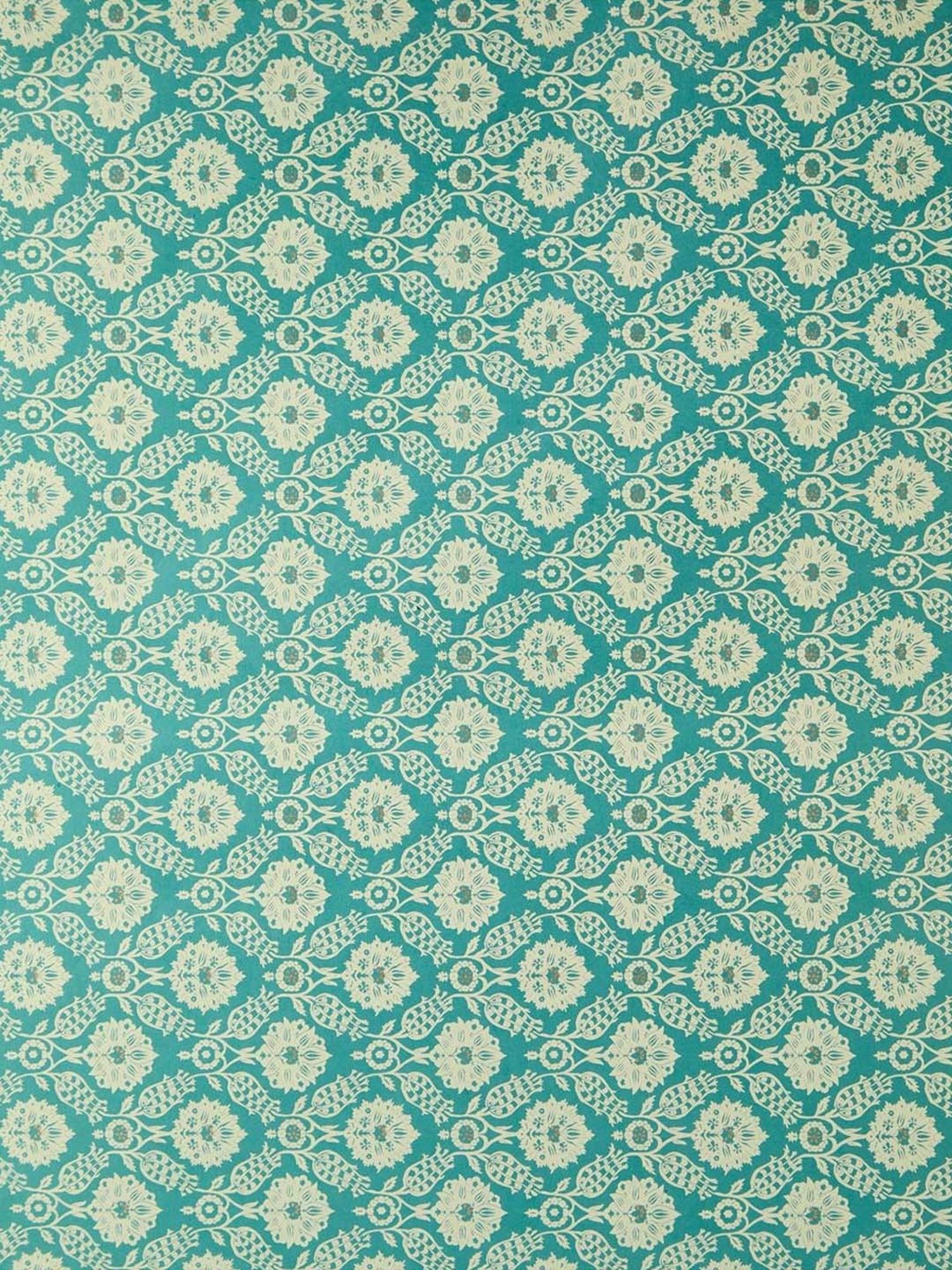 Fabindia Home Teal Paper Printed Sarkhaab Wrapping Sheet - Set of 2