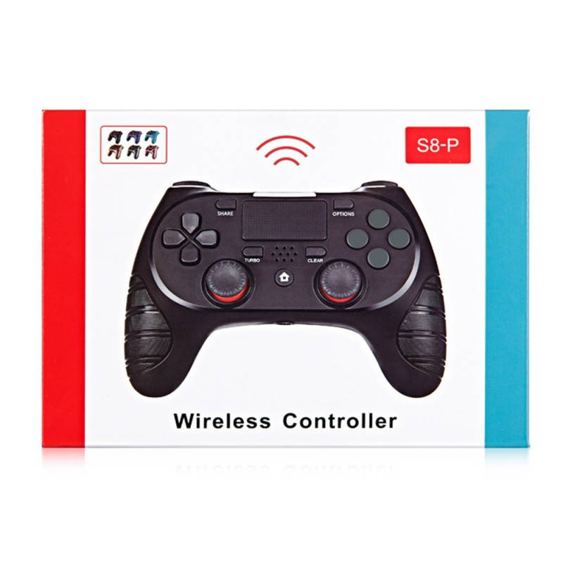 For PS4 Wireless Bluetooth Gamepad For PS4 Wireless Controller With Dual Motor Vibration 6-axis Gyroscope