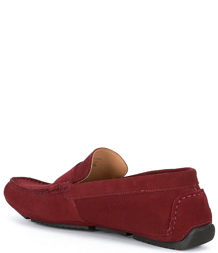 Flag LTD. Men's Morgan Suede Leather Penny Loafer Moccasins