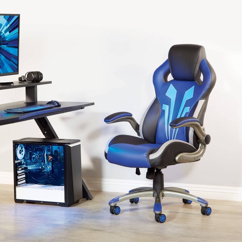 Ice Knight Gaming Chair Blue - OSP Home Furnishings