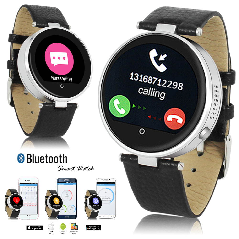 Indigi&reg; 2016 Hot Indigi H365 Wrist Smart Watch Bluetooth Smartwatch Heart Rate Monitor