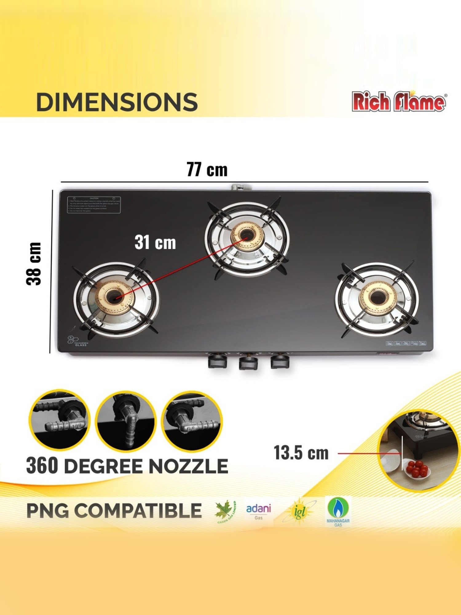 Range Kleen 4pc Porcelain Drip Pan Set Black