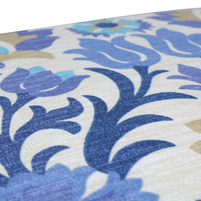 2pc Square Outdoor Decorative Throw Pillow Set - Blue/White Damask - Pillow Perfect