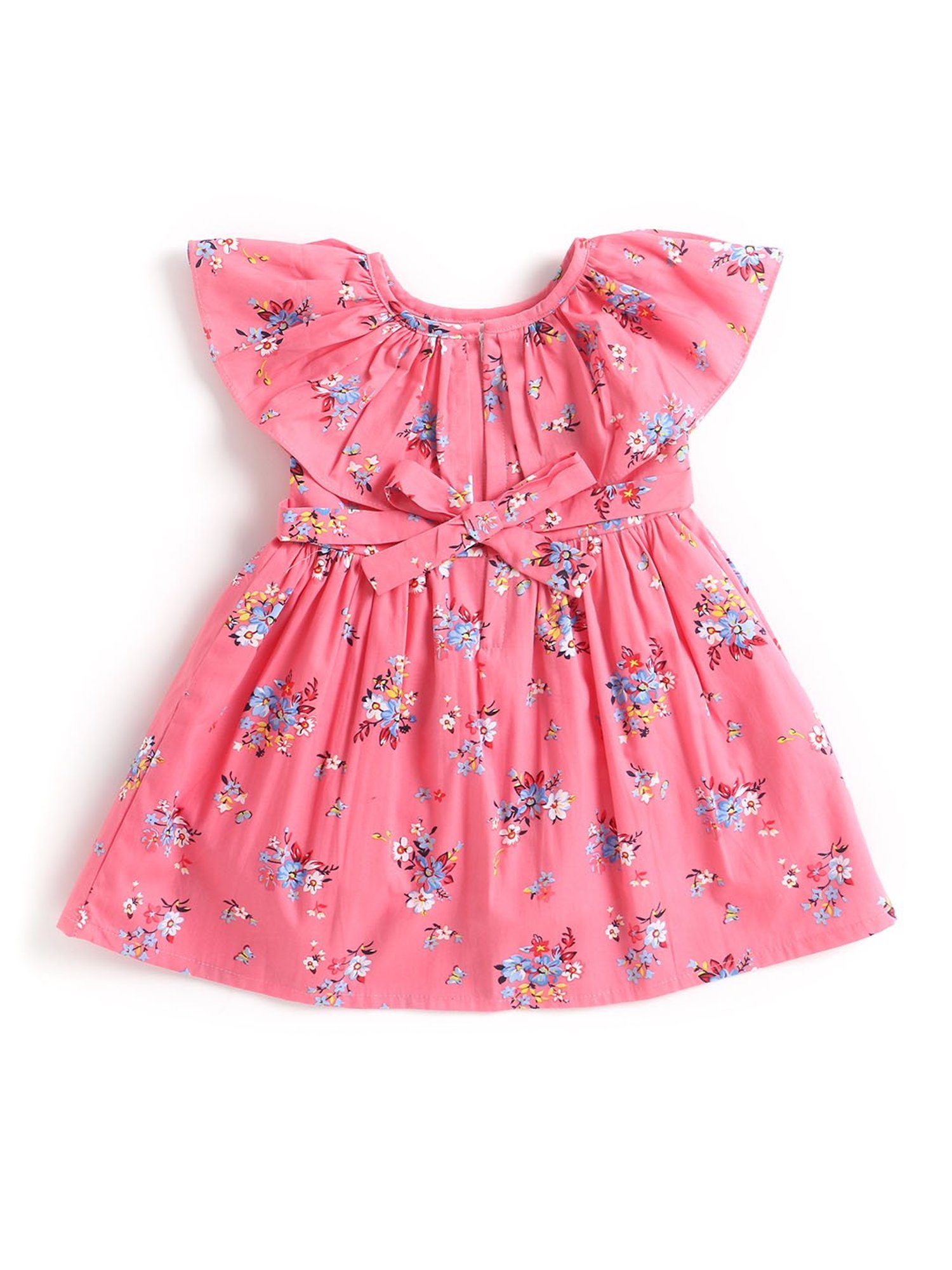 The Magic Wand Kids Pink Floral Print Dress