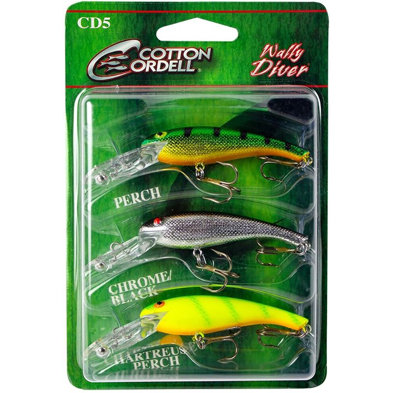 Cotton Cordell Wally Diver 1/2 oz. Fishing Lure - Chrome Chartreuse