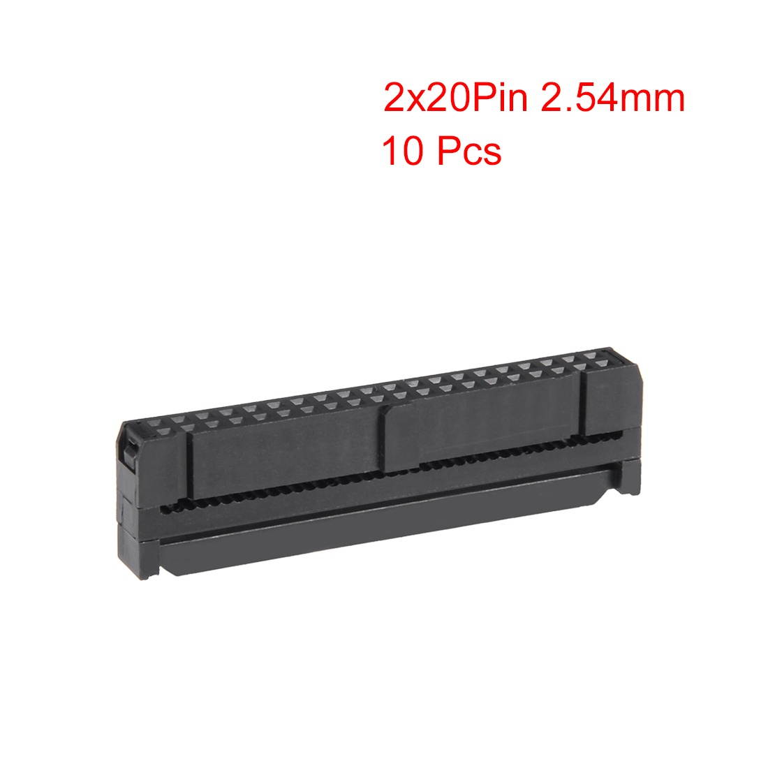 10Pcs 2x20Pin 2.54mm Pitch Double Rows Straight Connector IDC FC Ejector Header