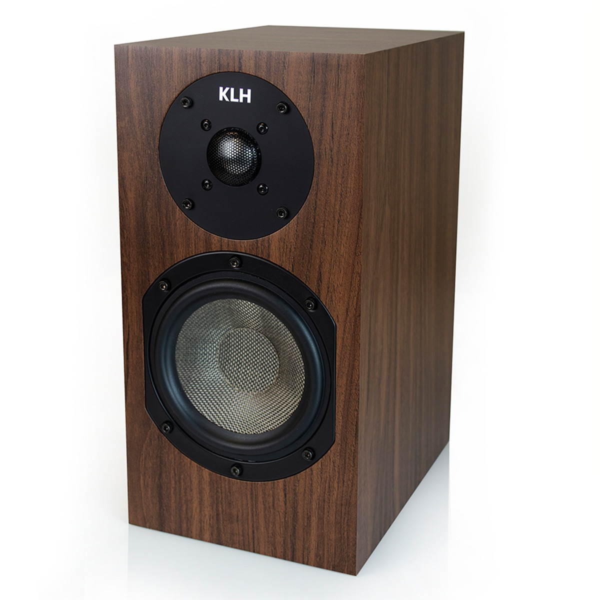 KLH Albany II 2-Way Bookshelf Speakers - Pair (European Walnut)