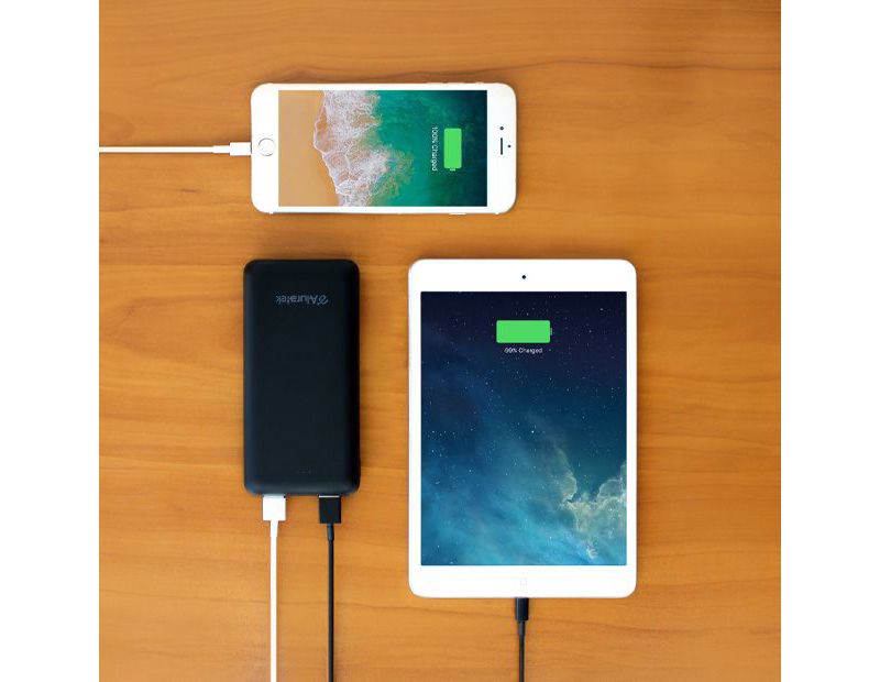 Aluratek 20,000 mAh Portable Battery Charger - For Tablet PC, Gaming Device, Smartphone, MP3 Player, Bluetooth Speaker, e-book Reader