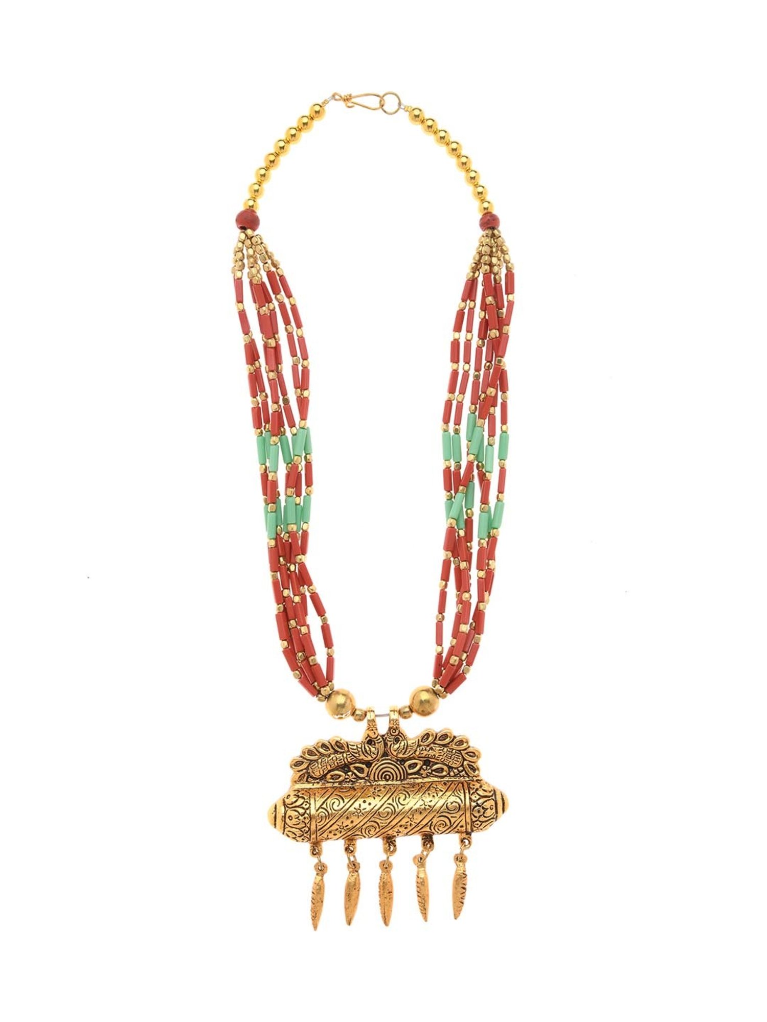 Imli Street Red & Green Necklace