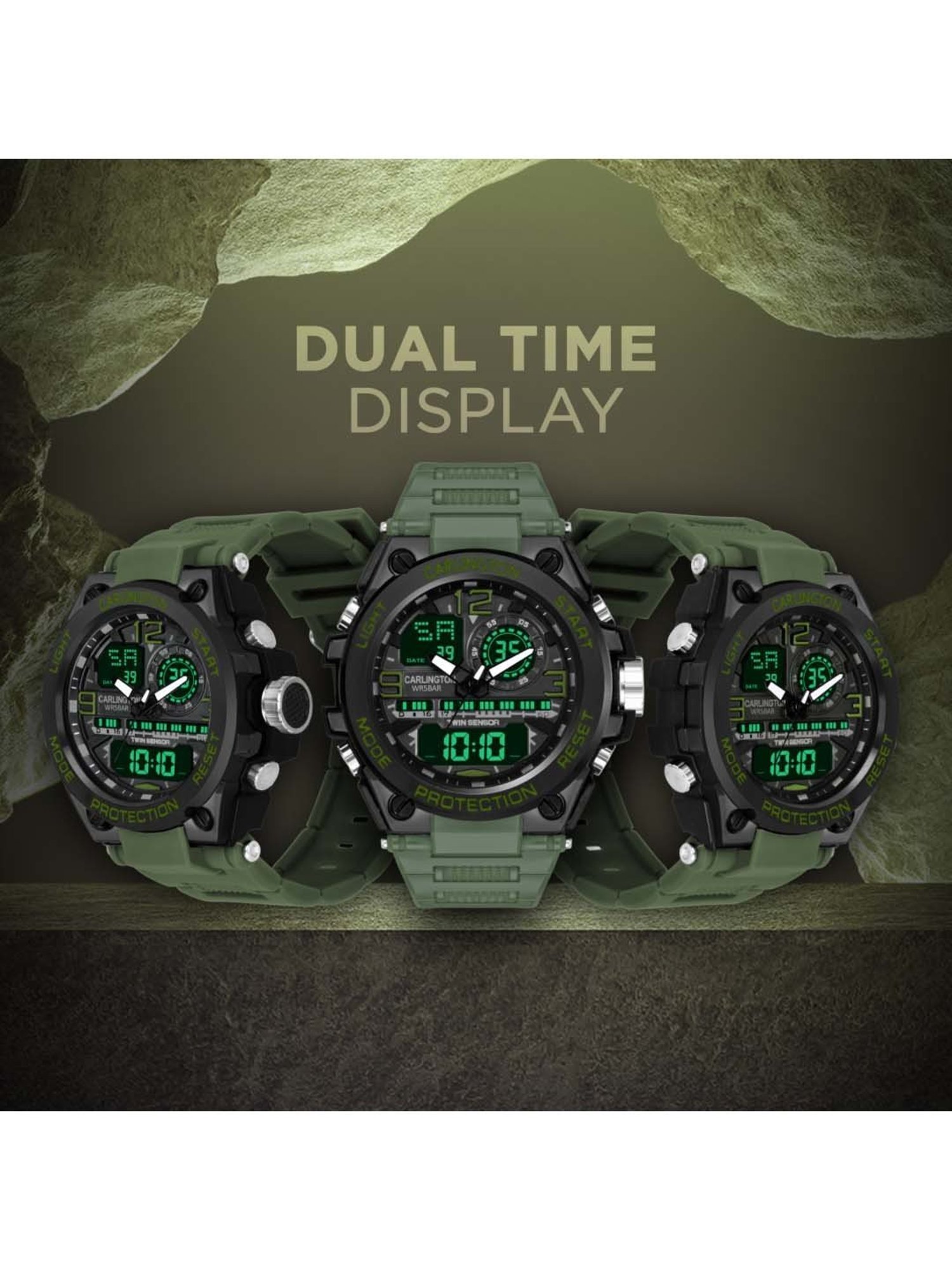 CARLINGTON Endurance 3377 Analog-Digital Watch for Men