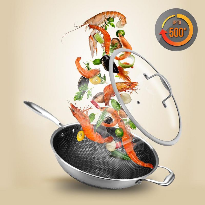 T-fal Simply Cook Nonstick Cookware, Jumbo Cooker, 5qt, Red