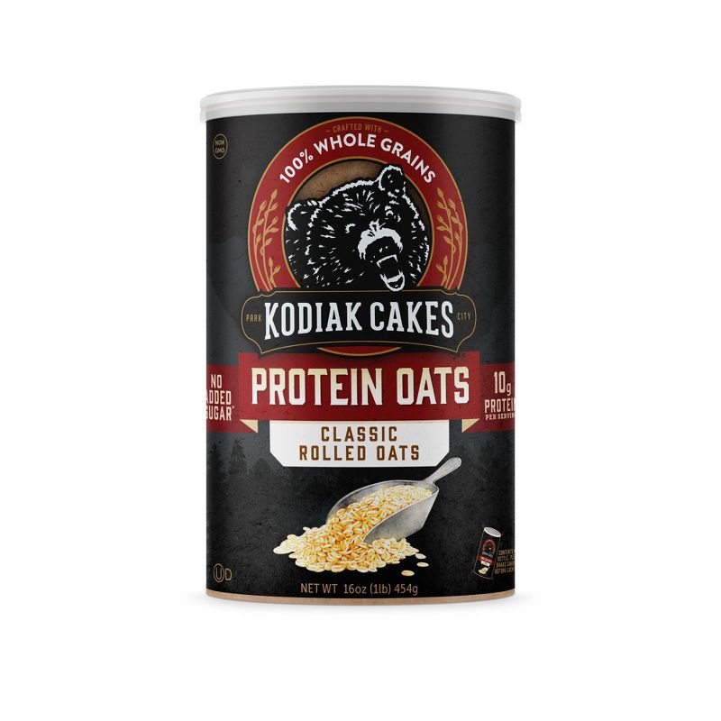 Kodiak Cakes Classic Rolled Oats Oatmeal Canister -16oz