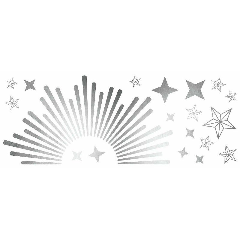 Sunburst Peel and Stick Decal with Circle Mirror - RoomMates