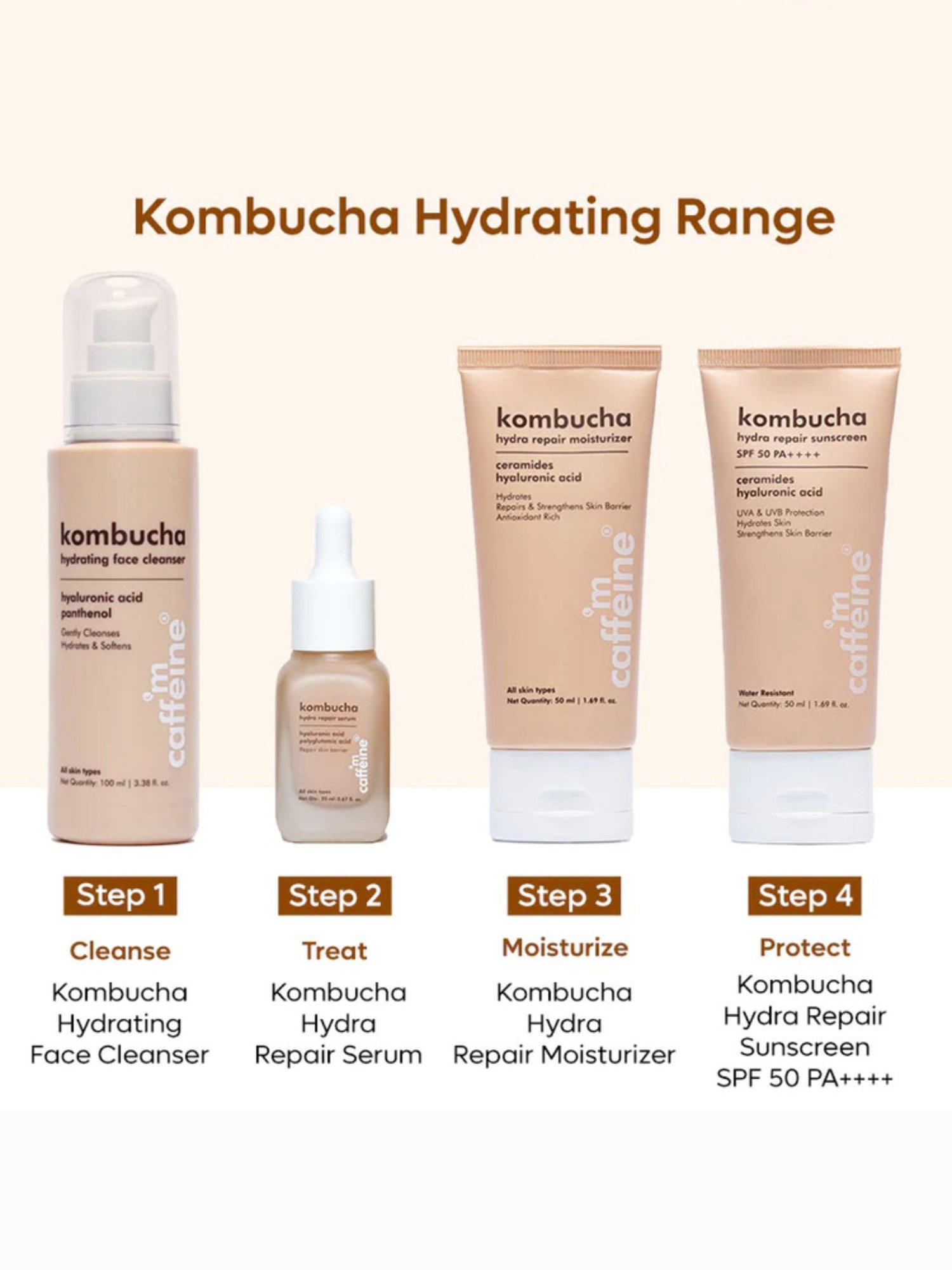 mCaffeine Kombucha Hydra Repair Moisturizer - 50 ml