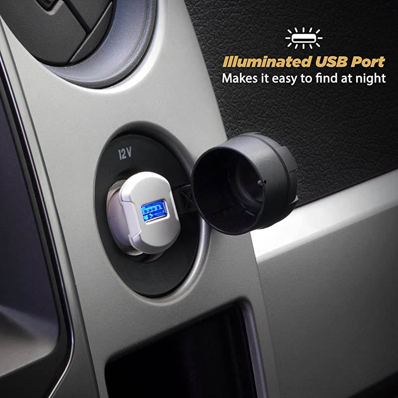 USBC121M ReVolt Universal Mobile Single Port Car Charger Black