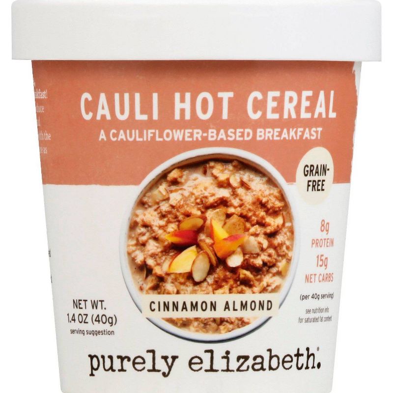 Purely Elizabeth Cauliflower Hot Cereal Cup - Cinnamon Almond